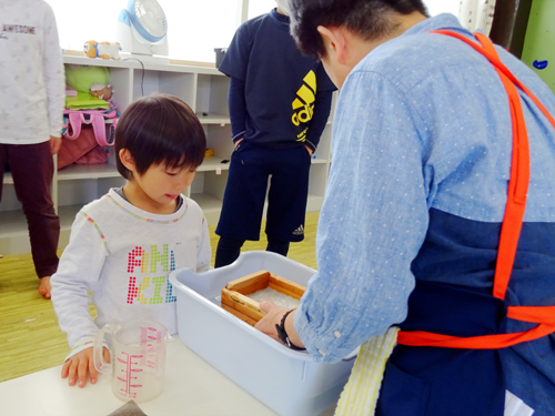 手すきはがきづくり3 手すきはがきづくり3